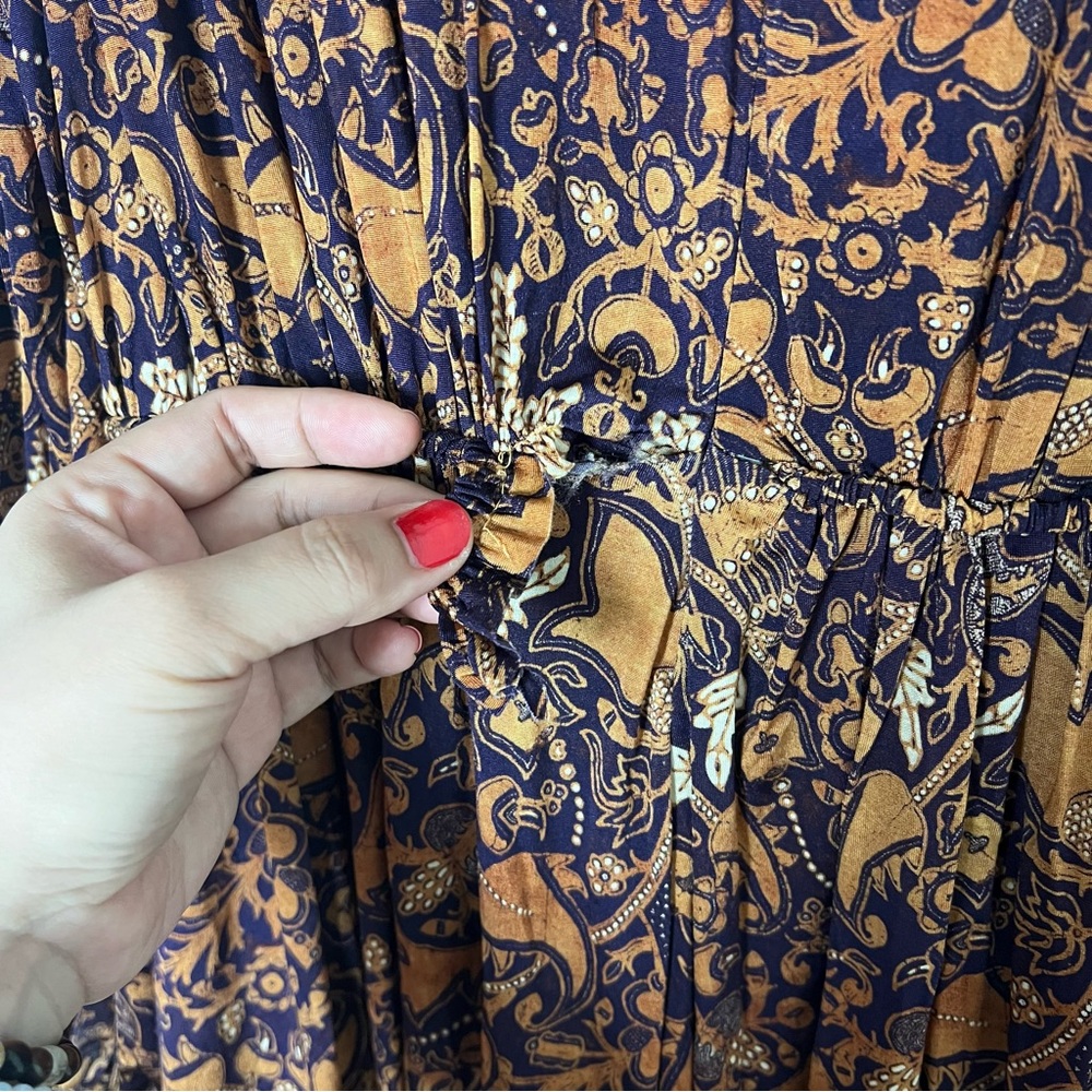 Ulla Johnson Mini Dress Small Wilhemina Celestial Orange Purple Floral Feminine - Picture 10 of 16